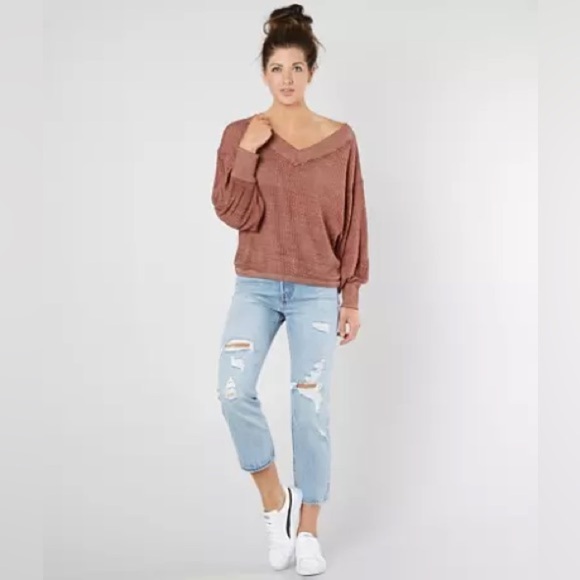 We the Free by Free People South Side Thermal Top Small Oversized - Picture 2 of 9